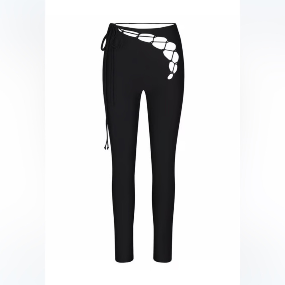 SKIMS Cutout Lace Up Legging NWT Onyx S (SK0054)